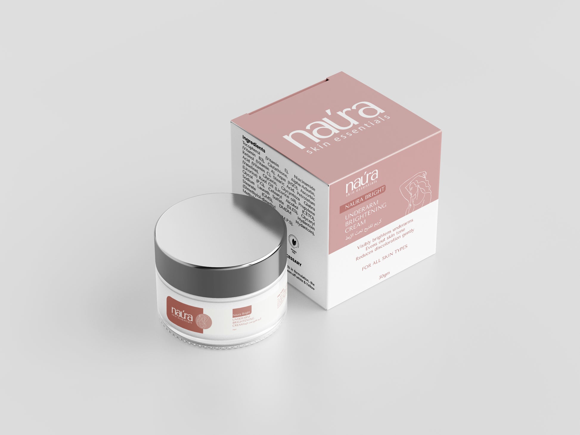 Naura Under-Arm Brightening Cream – Even Tone and Smooth Skin